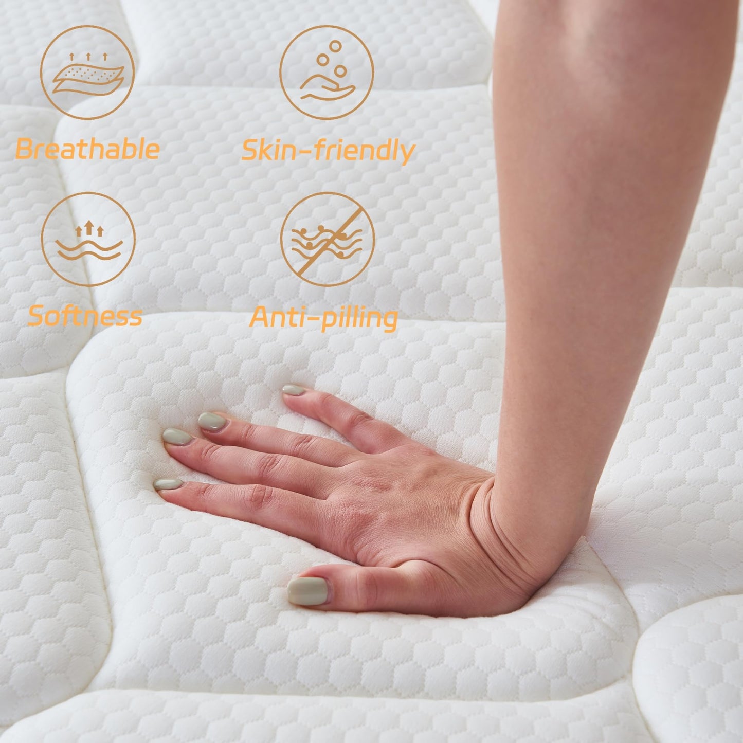 Review King Mattress, 12 Inch King Size Mattress in a Box,Memory Foam Hybrid Mattress,with Individual Pocket Spring for Motion Isolation & Silent Sleep, Pressure Relief,Plush Firmness.