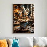 ckdiluy Magic Diamond Art Kits for Adults, DIY Magical Dragon Diamond Painting Kits Round Castle Diamond Dots for Adults, 5D Full Drill Crafts for Home Wall Decor 12 X 16inch ckdiluy