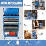 AIRAJ PRO Rolling Tool Chest with Wheels,8-Drawer Large Tool Storage Cabinet with 10 Hooks & 8 Tool Box Organizer & 2 Keys,Detachable High Capacity Tool Chest for Workshop Mechanics Garage AIRAJ PRO