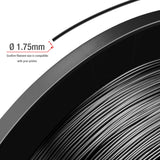 TIANSE PLA Filament 1.75mm PLA 3D Printer Filament, 5kg Cardboard Spool (11 lbs), Dimensional Accuracy +/- 0.03mm (Black 1-Pack) TIANSE