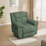Manual Recliner Sofa Set,Corduroy Reclining Couch Set,Modern Living Room Furniture Set,Reclining Sofa Couch Chair for Living Room Home Office(Green,3 Pieces Set) Pon Living Furniture Inc