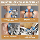 HealthRelife 4D Massage Chair Full Body Zero Gravity Recliner - 55“ SL-Track,15 Auto Modes,11 Massage Technique,40 Airbags Massage,with Yoga Stretch,APP Control,Shiatsu Foot Massage(Coffee) HealthRelife