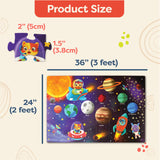 B. toys- Gigantic Jigsaw 2-Pack - Sea & Solar System- 48-Piece Floor Puzzles-Large 2 x 3 Feet Jigsaw Puzzles for Kids – Educational & Developmental Toys – 3 Years + B. toys