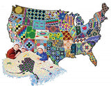 SUNSOUT INC American Quilt 600 pc Shaped Jigsaw Puzzle SunsOut