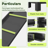 KILISTEELS 71" H x 45" W Metal Garage Shelving Unit 5 Tier Metal Storage Shelves Adjustable Shelving Unit Garage Shelves for Kitchen Warehouse Pantry Basement, 71" H x 45" W x 18" D, Black KILISTEELS