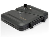Hornady Dual-Lid Gun Lock Box - Two Compartment Portable Lock Box with Separate Lid and Lock - This Small Gun Safe Stores Handguns and Ammo Separately - Measures 11 x 10 x 2 Inches - Item 95229 Hornady