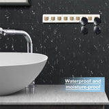 FINDAMAZE Sunglasses Organizer Wall Mounted Wood Sunglass Holder for Home Glasses Holder/Sunglasses Rack,Home Decor (White-1pcs-long) FINDAMAZE