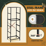 WLIVE Fabric Dresser, 5-Drawer Tall Dresser for Bedroom, Storage Organizer with Fabric Bins, Wood Top, Sturdy Steel Frame, Chest of Drawers for Closet, Hallway, Charcoal Black WLIVE