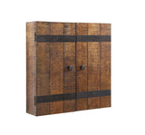 Hathaway Drifter Solid Wood Dartboard & Cabinet Set, Rustic Oak, 6" L W x 25" H Hathaway