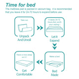 Hansleep Twin Mattress Topper Viscose Derived from Bamboo, Memory Foam Pillow Top Mattress Topper Twin with Deep Pocket, Breathable Mattress Pad for Back Pain Relief, 39" x 75", White Hansleep