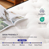 Anyhot,Queen Mattress,10 Inch Medium Firm Hybrid Bed Mattresses,Queen Mattress Size with High Density Foam and Independent Pocket Springs,Release Pressure,Cool and Breathable Anyhot