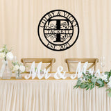 Custom Metal Sign, Metal Name Sign, Metal Wall Art, Monogram Wall Decor, Outdoor Decor Sign, Personalized Family Name Sign, Metal Letters, Wedding, ZLOOREE