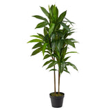 Nearly Natural 48" Dracaena Silk Plant (Real Touch) Green Nearly Natural