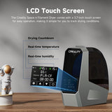 Creality Space PI Filament Dryer Box, 3D Printing Filament Storage with Built-in Fan, 3.7” Touch Screen, 360℃ PTC Heating, Upgrade Dehydrator Storage Box for 1.75/2.85mm PLA/PETG/ABS/Nylon SainSmart