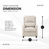 Lexicon Push Back Recliner Chair Living Room, Reclining Sofa Chair, Modern Recliner Sofa Chair, Fabric Recliner Arm Chair for Living Room/Office/Apartment, Beige Lexicon