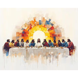 Yezavesu The Last Supper Paint by Numbers Kit for Adults Beginner, Jesus Adult Paint by Number Kits on Canvas Without Frame, DIY Acrylic Painting by Numbers for Home Wall Decor Gift 16x20 Inch Yezavesu