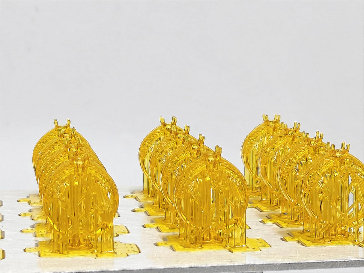 Reprapper Casting 3D Printer Resin, Castable 1kg 3D Printing, Easy to Print and Use, High Resolution 405nm Photopolymer 3D Resin for Jewelry, Bracelets and Metal Parts, Clear Yellow RepRapper
