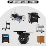 Apllamo 3" Casters Set of 4 ，4 Heavy Duty Quiet Casters, Max Load 2000LBS. Suitable to do Soft Wheels for cart, Glide Quietly and Protect The Floor, casters Set of 4 Heavy Duty. Apllamo