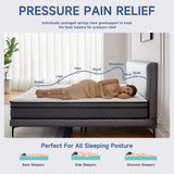 Uapev Queen Mattress,10inch Thickness Mattress in A Box,Memory Foam Hybrid Mattress,with Individual Pocket Spring for Motion Isolation & Silent Sleep,Pressure Relief,Plush Texture. Uapev