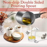 TOKPELA Wax Melter for Candle Making, Stainless Steel Electric Candle Wax Melter, Double Pouring Spout Candle Wax Melting Pot with 51IN Cord and Hot Plate, Candle Making Pot Kit for Beginners TOKPELA