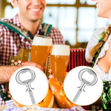 Metal Bottle Opener Kit Blank Bottle Opener Stainless Steel Open Inserts Hardware for Wedding Wine Party DIY Project Craft Wood Turning(Silver,7 Pieces) Cunhill