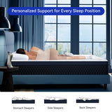 TERISTE 10 Inch Twin Breathable Memory Foam Hybrid Mattress with Individually Pocketed Springs for Isolate Motion, Fiberglass Free, Edge Support Mattress in a Box, CertiPUR-US® Certified TERISTE