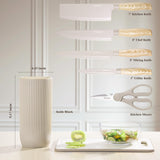 Knife Set, Astercook 6 Piece Khaki Kitchen Knife Set, Non-stick Stainless Steel Knife Block Set, Anti-Rust Dishwasher Safe Knife Set with Block Astercook