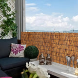 XINSARV Natural Reed Fencing Rolls, 2FT-6FT x 16.4FT Reed Screen Curtain Balcony Fence Privacy Panels, Outdoor Backyard Patio (Size: H0.61xL7m/H2xL23ft) XINSARV