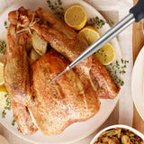 Stainless Steel Turkey Baster Food Grade High Temperature Resistant Silicone Oil Injector Marinades Ball Syringe Needle and Brush Easy to Clean Roca