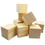 MUXGOA Wood Blocks for Crafts,2 Inch Unfinished Wooden Cubes Natural Wood Blocks for Crafts Making & DIY Projects & Decor(Pack of 9) MUXGOA