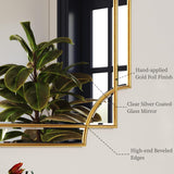 Kelly Miller Gold Traditional Mirror for Wall, Art Decorative Beveled Full Length Mirror for Home Decor, Bathroom, Living Room, Bedroom, Kitchen, Farmhouse, Entryway, 24"x48" Large Kelly Miller