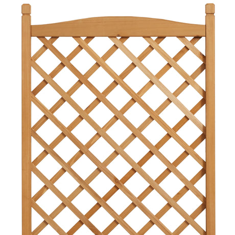 Casafield Climbing Planter Raised Garden Bed with Trellis - 48" Wooden Diamond Lattice Box Planter Stand with Wheels for Outdoors Casafield