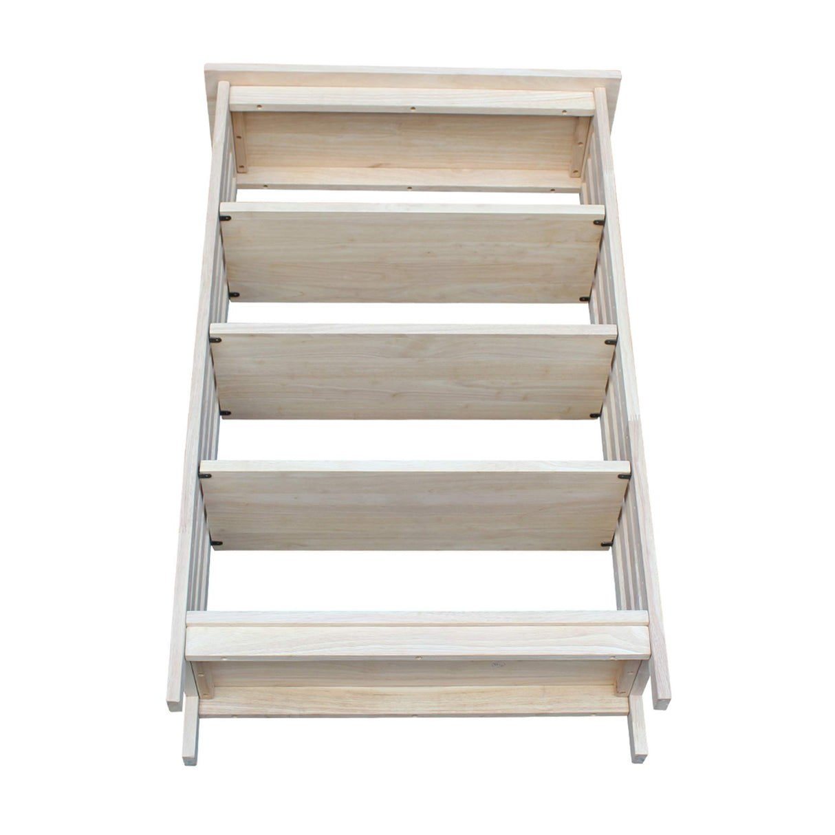 International Concepts 4 Tier Mission Shelf Unit, Unfinished IC International Concepts