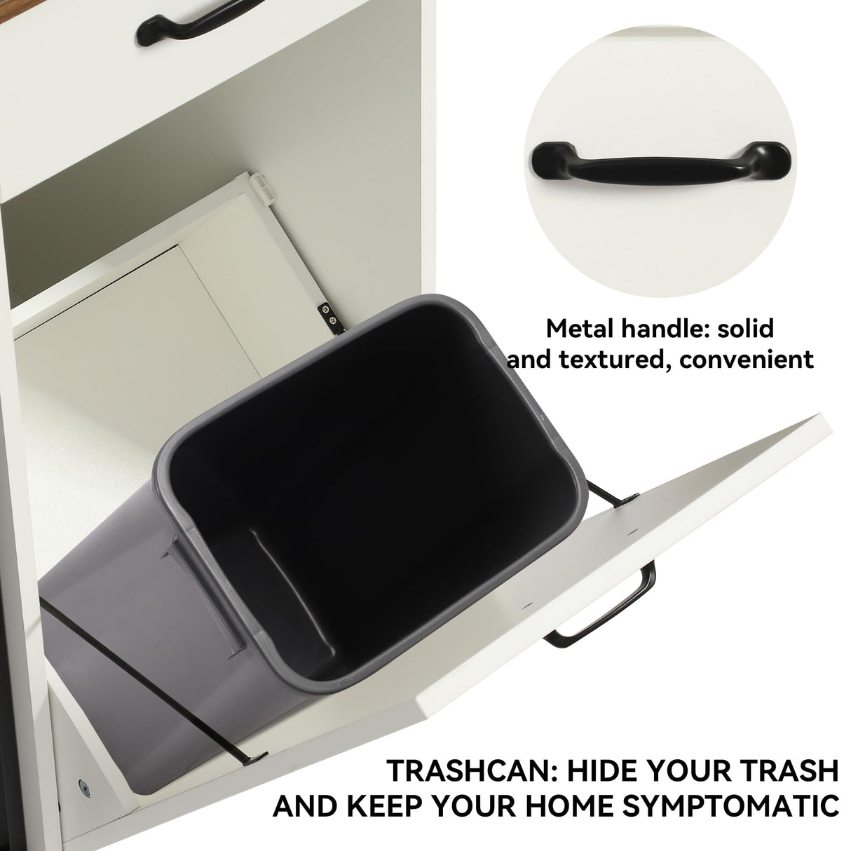 71" Furniture Dog Crate for 2 Dogs, Double Dog Furniture Crate, Furniture Dog Cage Indoor for Large Medium Small Dogs, Wood Dog Kennel with Tilt Out Cabinet, Drawers, Divider and Sliding Door, White LOUVIXA