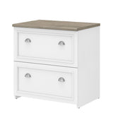 Bush WC53681-03 2-Drawer Lateral File Cabinet Ltr/Lgl Shiplap Gray/Pure White 29.57-Inch Bush Business Furniture