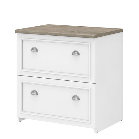 Bush WC53681-03 2-Drawer Lateral File Cabinet Ltr/Lgl Shiplap Gray/Pure White 29.57-Inch Bush Business Furniture