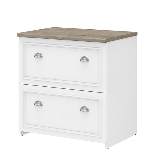 Bush WC53681-03 2-Drawer Lateral File Cabinet Ltr/Lgl Shiplap Gray/Pure White 29.57-Inch - WoodArtSupply