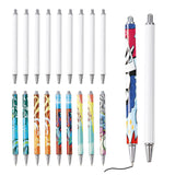 15 Pack Sublimation Pens Blank With Shrink Wrap, No Clip Heat Transfer Sublimation Ballpoint Pen, White Aluminum Personalized Customized Sublimation Pen for DIY Office School Stationery Supplies KEARTN