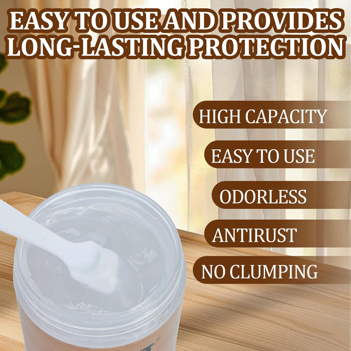 IZEJAZT Drawer Wax，Multi - Purpose Paste Wax and Lubricant for Wood Furniture, Doors and Drawers - Wood Wax, Door Hinge Lubricant, Wood Drawer Lubricant(4 Oz) IZEJAZT