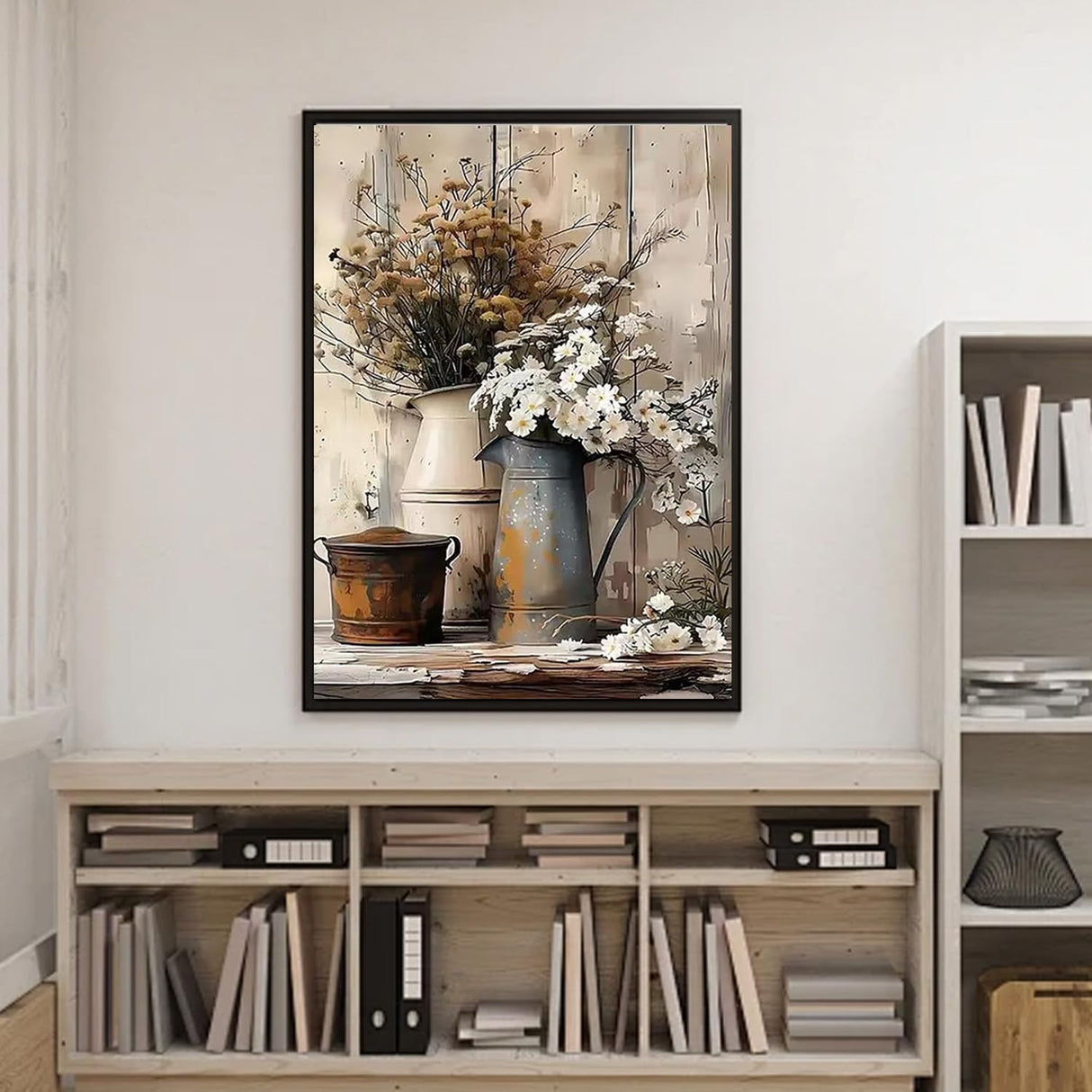 WUDWL Paint by Numbers for Adults and Kids, Painting by Number Kits On Canvas, Number Artist Paint by Number Kit Funny Flower Without Frame DIY Oil Painting Acrylic Paints, Home Wall Decor, 12x16in WUDWL