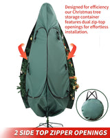 Christmas Tree Bag 9 Ft Upright Christmas Tree Storage Bag 9 Foot Tree, Christmas Tree Cover for Upright Storage Fit 8 Ft / 9 Ft / 10 Ft, Artificial Christmas Tree Storage Bag BakCover
