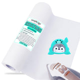 Craftido Fusible Iron on No Show Mesh Machine Embroidery Stabilizer Backing 12" x 10 Yd roll - Light Weight 1.8 oz for Machine Embroidery and Hand Sewing craftido