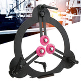 Woodturning Steady Rest Adjustable Wheel Position Round Steel Turning Tools for Wood Lathe Parts Accessories Walfront