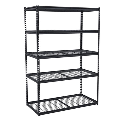 GarveeTech Heavy Duty Garage Shelving Unit, 48 in L x 24 in W x 72 in H Adjustable Storage Shelves, 2500 LBS Load Capacity, Durable Metal Shelves for Garage Organization, Basement, Workshop