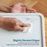 Playboda 1500 Pieces Rotating Plastic Puzzle Board with Drawers and Cover, 35"x27" Portable Jigsaw Puzzle Table for Adults, Lazy Susan Spinning Puzzle Boards (Patent Design) Playboda