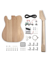 Fistrock DIY Electric Guitar Kit Beginner Kit 6 String Right Handed with Ash Body Hard Maple Neck Rosewood Fingerboard Chrome Hardware Build Your Own Guitar. Fistrock