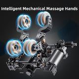 MYTHIA A303 Massage Chair iRest System, Full Body with Heat, Zero Gravity, 53.15" SL Track Shiatsu Recliner with Auto Body Scan, Bluetooth Speakers, Footrest Calfrest Extension (Black) MYTHIA