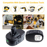 DTK 7.0Ah 18V Battery Replacement for Dewalt, 2Pack 18V Lithium Ion Battery Compatible with Dewalt DC9096 DC9098 DC9099 DW9095 DW9096 DW9098 DE9039 Cordless Tools DTK