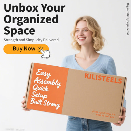 KILISTEELS 72" H Garage Shelving 5 Tier Shelving Unit, 3500Lbs Adjustable Metal Garage Storage Shelves Heavy Duty for Basement, Warehouse, Kitchen, Pantry (72'H X 35''W X 16''D) KILISTEELS
