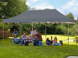 EROMMY 10' x 20' Pop Up Canopy Tent, Commercial Instant Canopy with Roller Bag, 6 Sand Bags, Outdoor Canopies for Festival, Event, Gray EROMMY